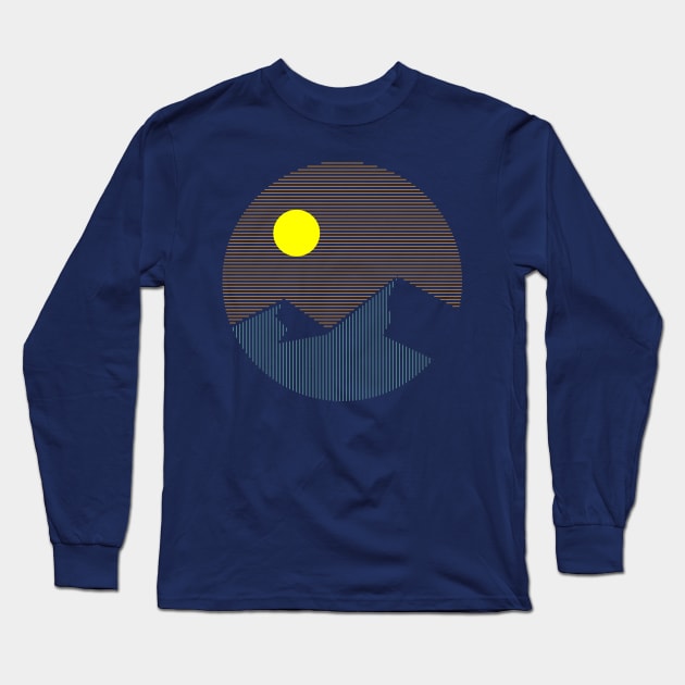 Landscape Line Long Sleeve T-Shirt by ganola